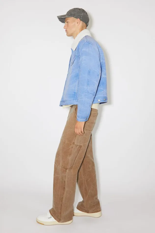 Acne Studios Padded Denim Jacket Powder Blue Men Outerwear