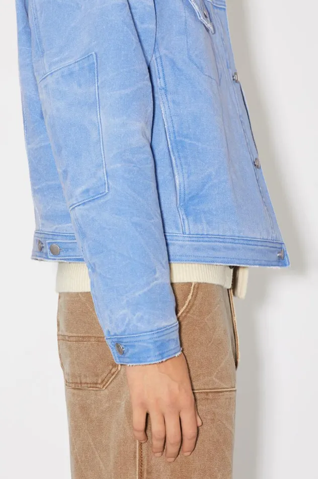 Acne Studios Padded Denim Jacket Powder Blue Men Outerwear