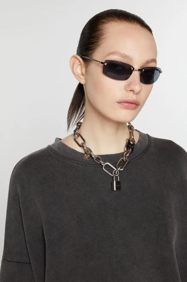 Acne Studios Padlock Chain Bracelet Silver Men Jewellery