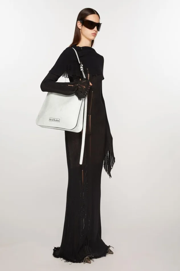 Acne Studios Platt Shoulder Bag White Women Bags