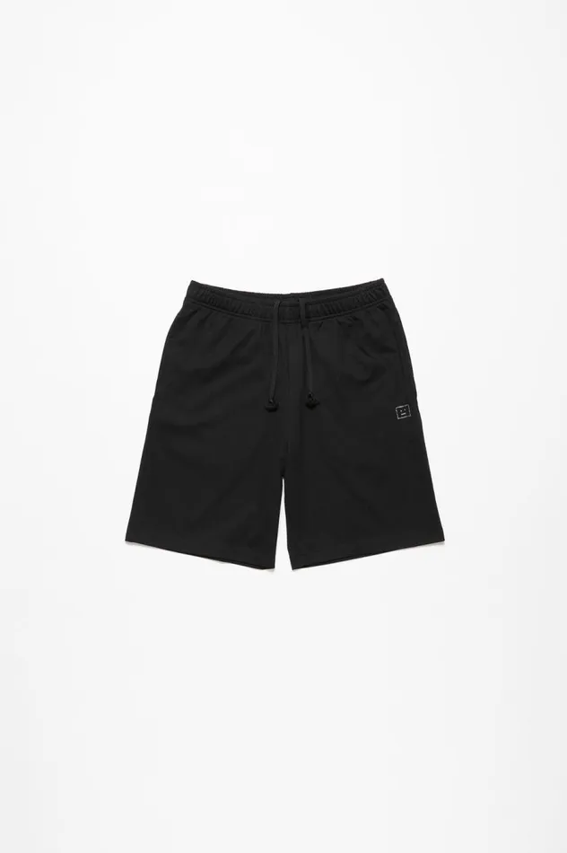 Acne Studios Printed Sweat Shorts Black Women Shorts
