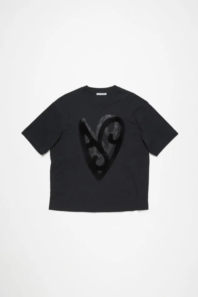 Acne Studios Printed Tshirt Black Men Tshirts