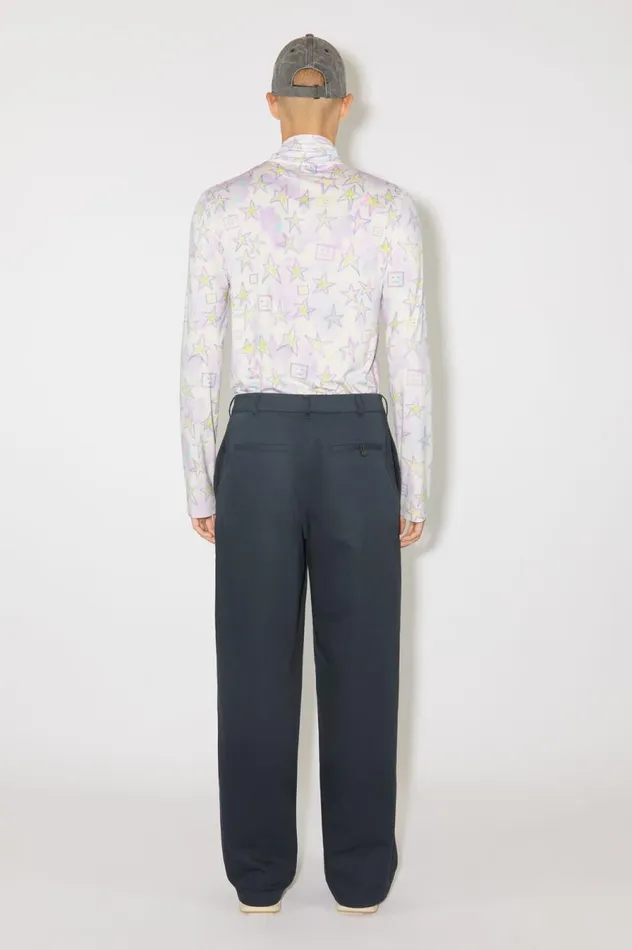 Acne Studios Printed Top 8211 Fitted Fit Pale Pinkmulti Men Tshirts