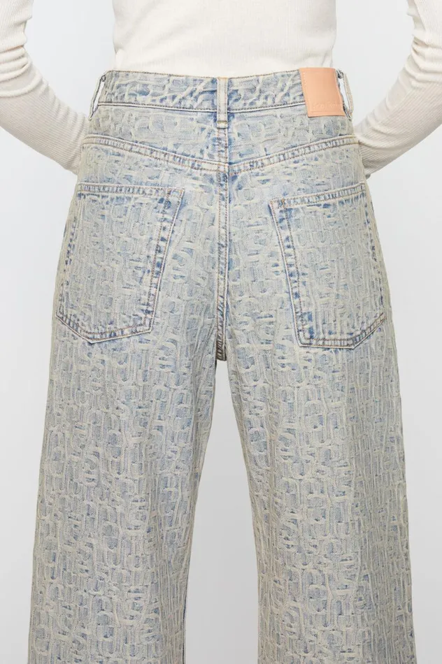 Acne Studios Relaxed Fit Jeans 8211 2022 Monogram Bluebeige Women Jeans