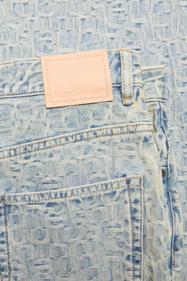 Acne Studios Relaxed Fit Jeans 8211 2022 Monogram Bluebeige Women Jeans