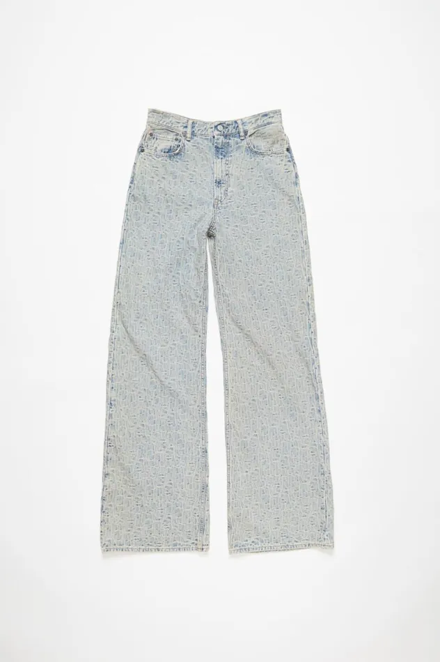 Acne Studios Relaxed Fit Jeans 8211 2022 Monogram Bluebeige Women Jeans