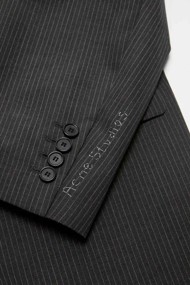 Acne Studios Relaxed Fit Suit Jacket Anthracite Grey Men Suit Jackets