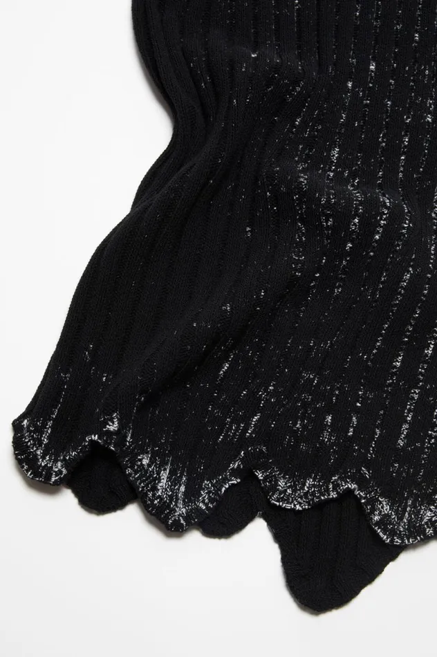 Acne Studios Rib Skirt Blackwhite Women Skirts