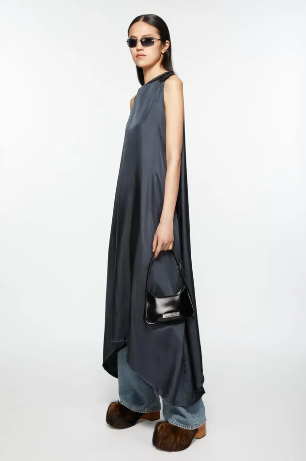 Acne Studios Sleeveless Dress Anthracite Grey Women Dresses