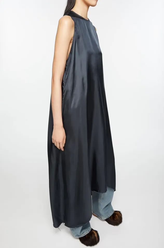 Acne Studios Sleeveless Dress Anthracite Grey Women Dresses