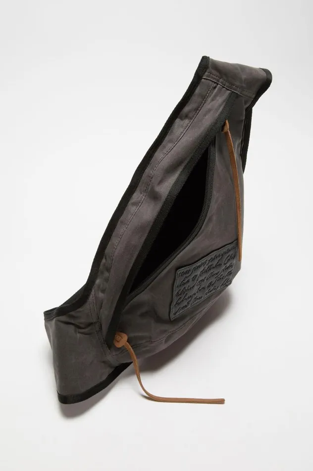 Acne Studios Sling Backpack Greyblack Women Bags