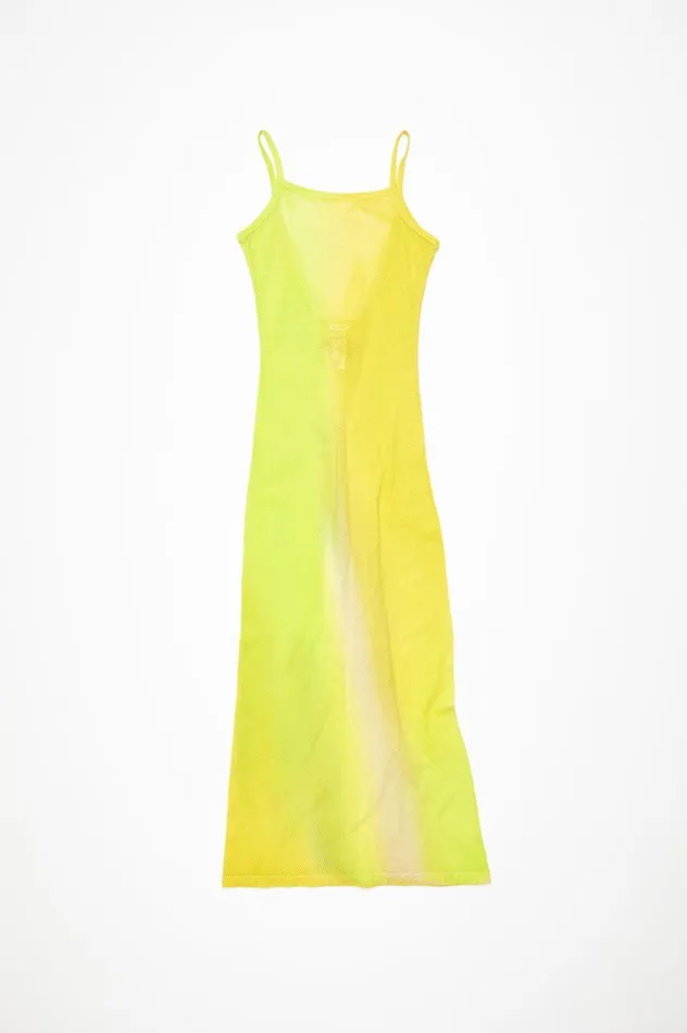 Acne Studios Strap Dress Acid Yellow Women Dresses