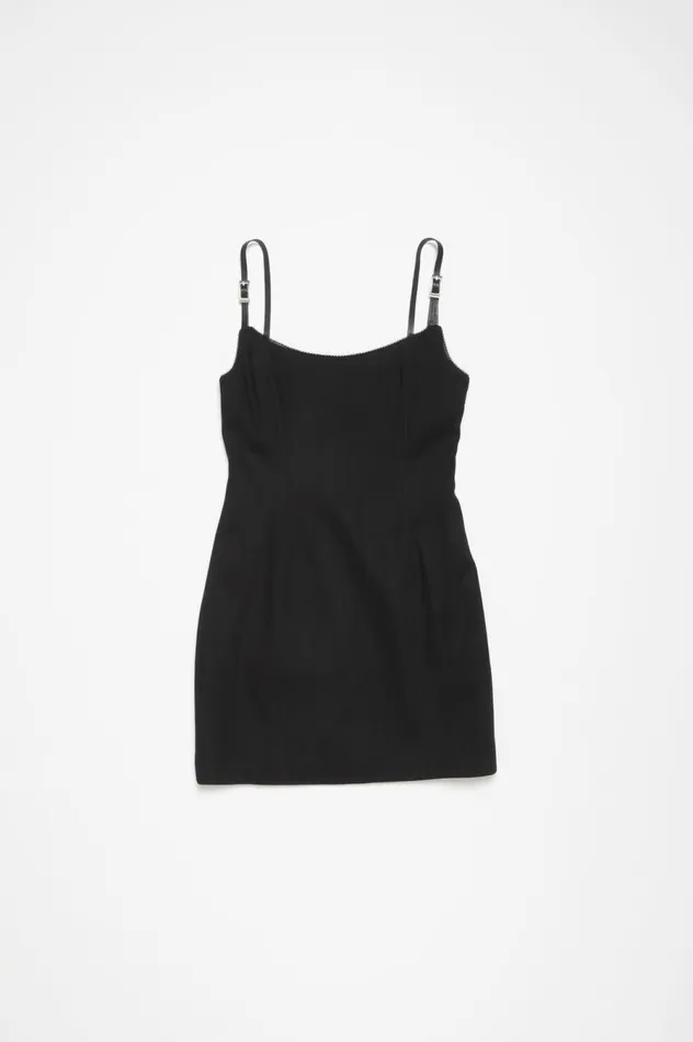 Acne Studios Strap Dress Black Women Dresses