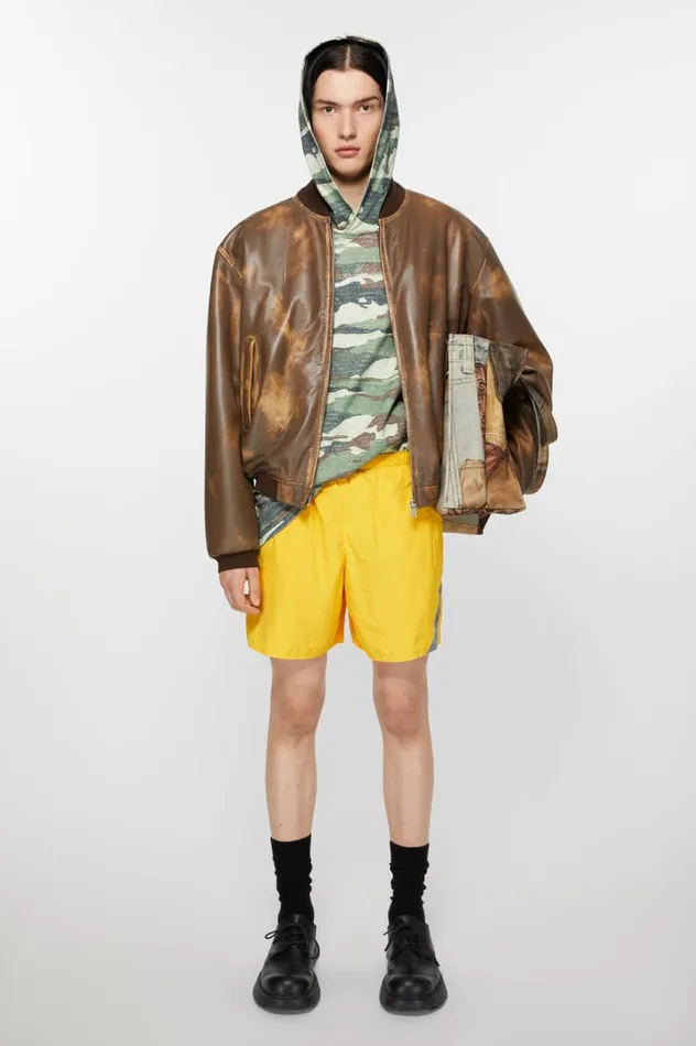 Acne Studios Swim Shorts Yellow Men Shorts