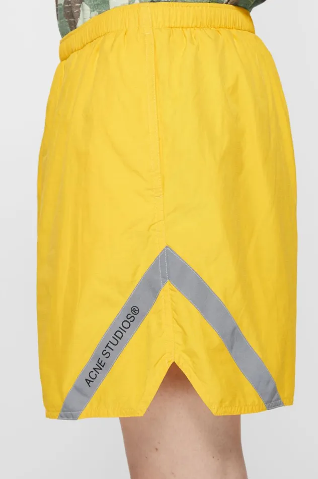 Acne Studios Swim Shorts Yellow Men Shorts
