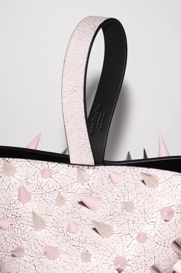 Acne Studios Top Handle Spike Bag Pastel Pink Women Bags