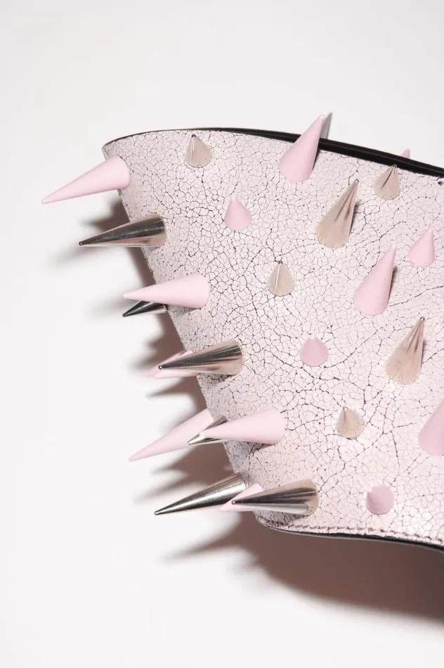 Acne Studios Top Handle Spike Bag Pastel Pink Women Bags