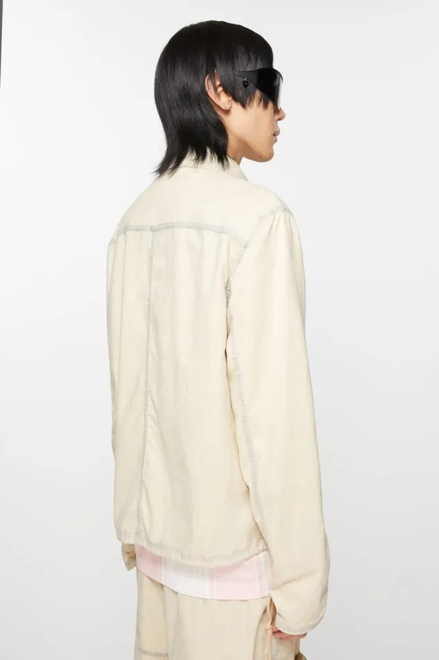 Acne Studios Zipper Jacket Beige Men Outerwear