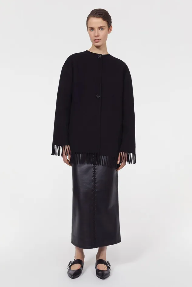 Agnes Wool Jacket Black Women Rodebjer Outerwear