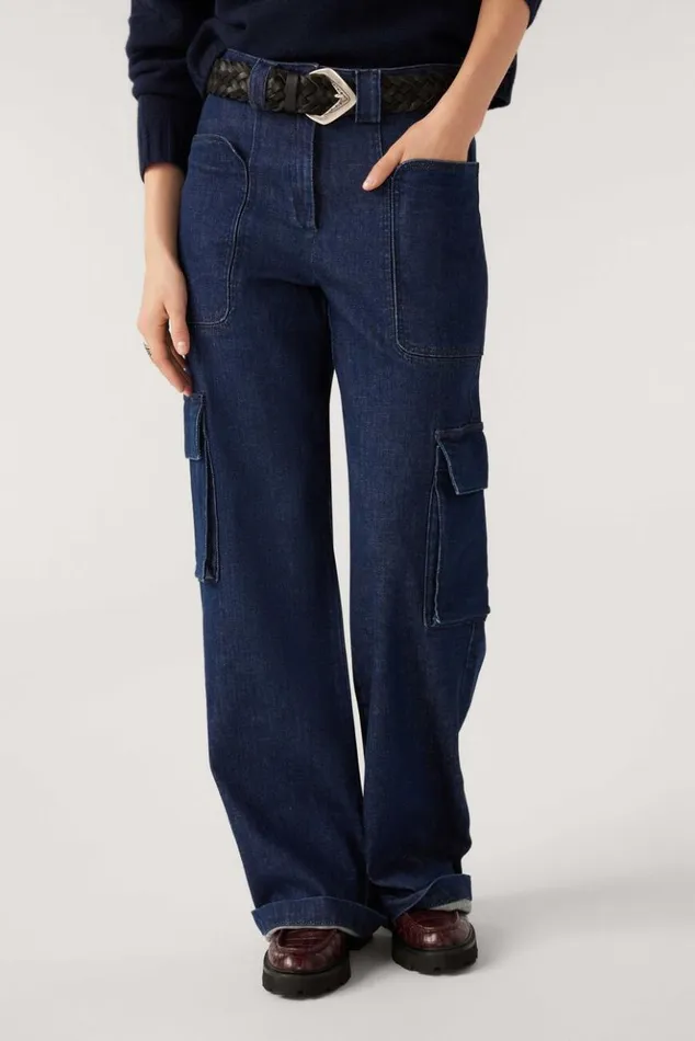 AuzyWideLeg Jeans Clothing Baandsh Pants and Jeans