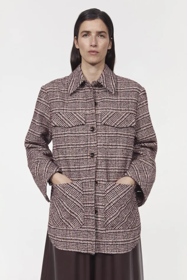 Avril Boucle Check Blazer Rosa Women Rodebjer Sets and Suits