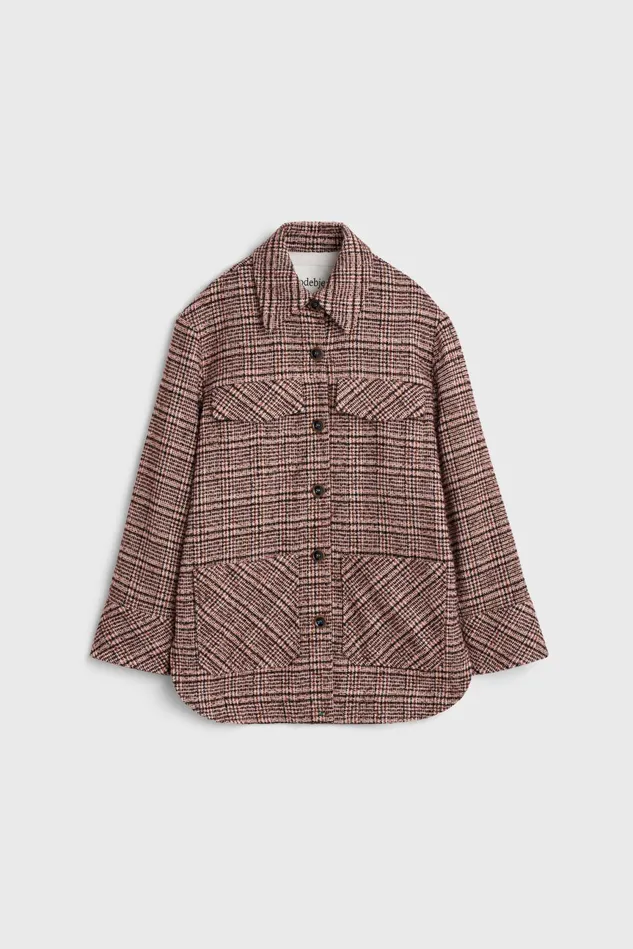 Avril Boucle Check Blazer Rosa Women Rodebjer Sets and Suits