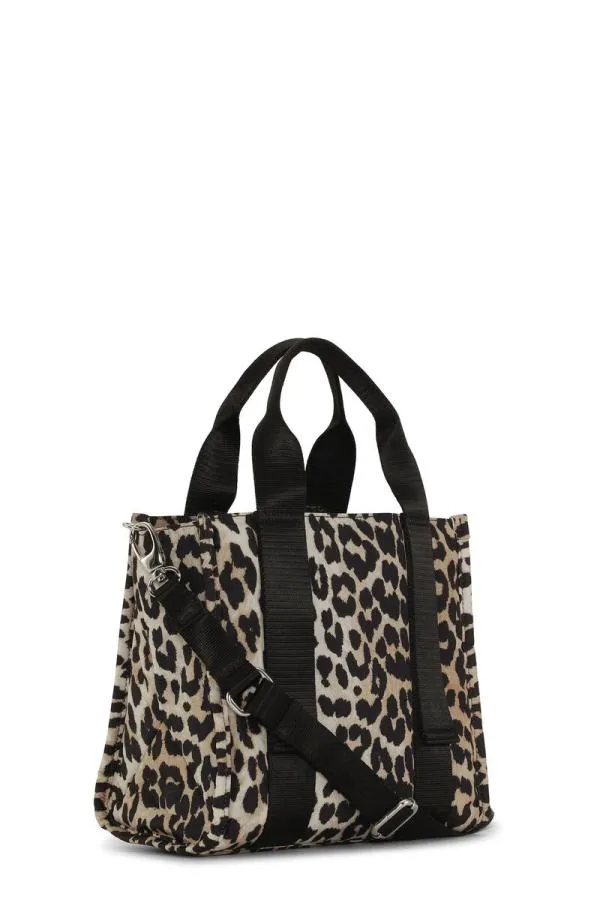 BagsClothing GANNI Leopard Print Small Leopard Tech Tote Leopard BagsClothing GANNI Leopard Print Small Leopard Tech Tote Leopard
