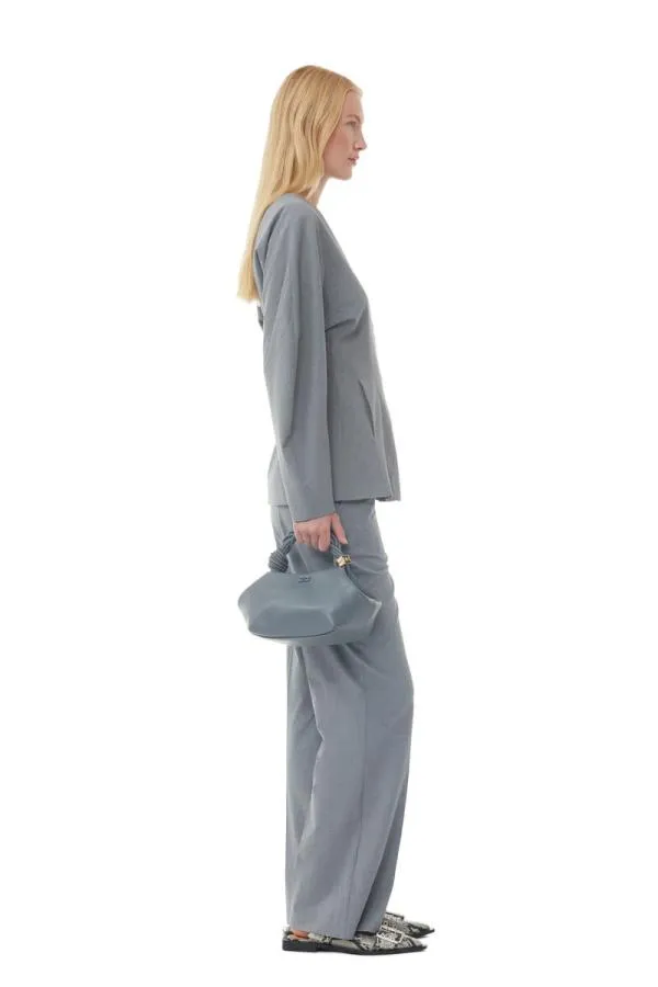 Bags GANNI Top Handle Dark Grey Small Bou Bag Frost Gray