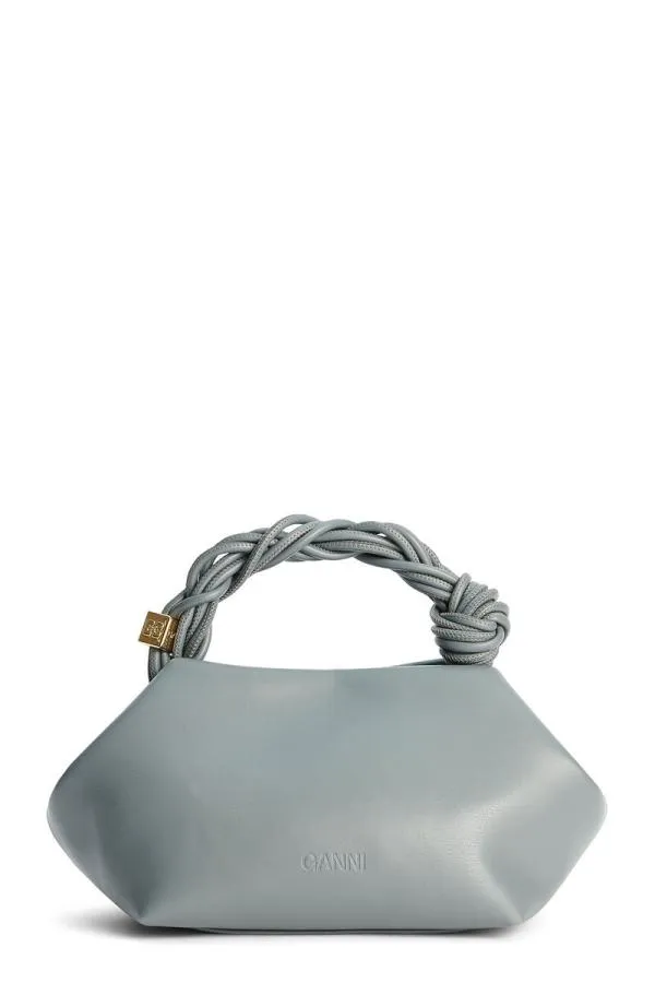 Bags GANNI Top Handle Dark Grey Small Bou Bag Frost Gray