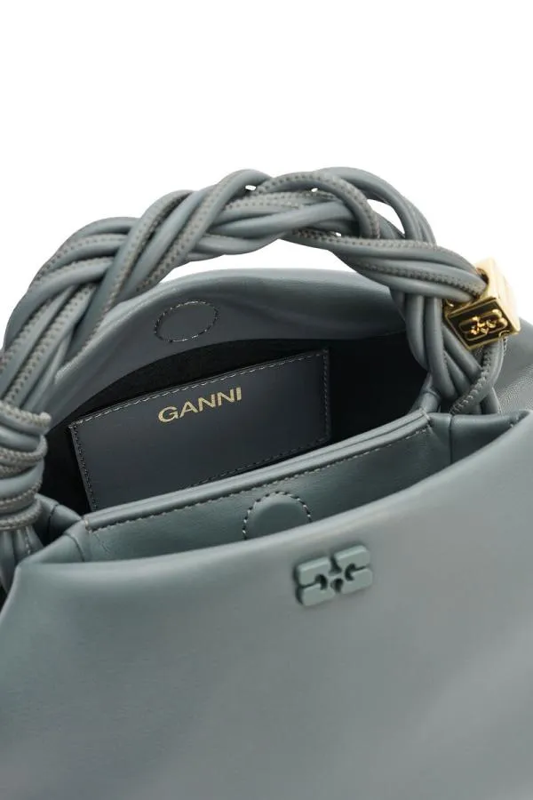 Bags GANNI Top Handle Dark Grey Small Bou Bag Frost Gray