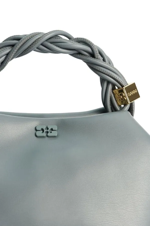 Bags GANNI Top Handle Dark Grey Small Bou Bag Frost Gray