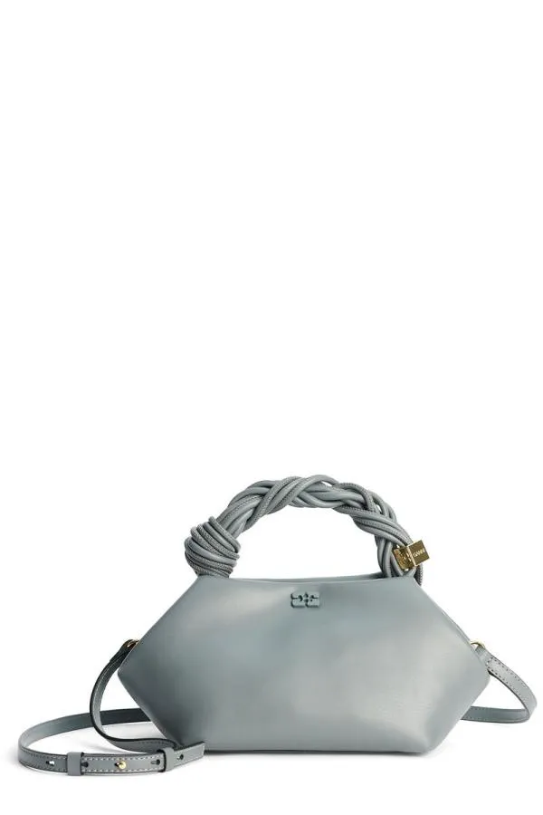 Bags GANNI Top Handle Dark Grey Small Bou Bag Frost Gray