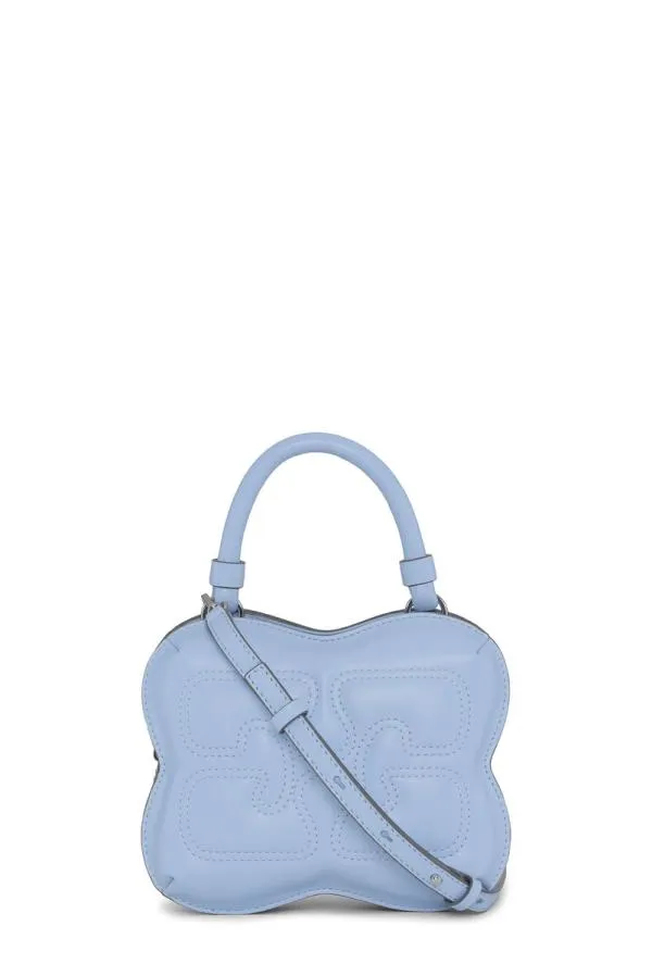 Bags GANNI Top Handle Light Blue Small Butterfly Crossbody Bag Light Blue Vintage