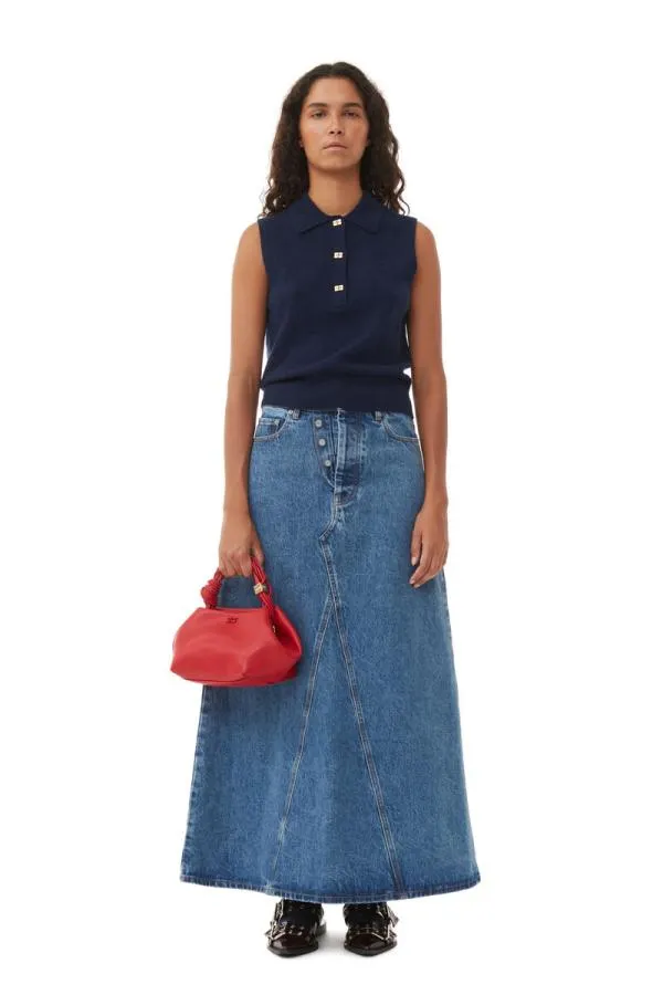 Bags GANNI Top Handle Red Small Bou Bag Fiery Red