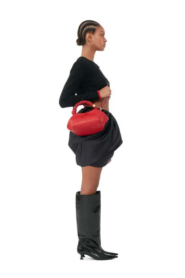 Bags GANNI Top Handle Red Small Bou Bag Fiery Red