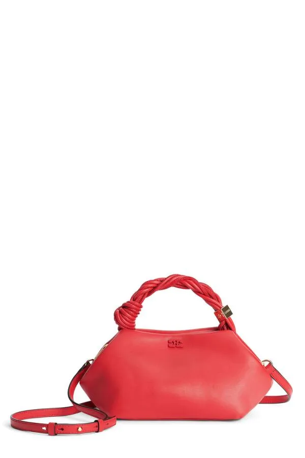 Bags GANNI Top Handle Red Small Bou Bag Fiery Red