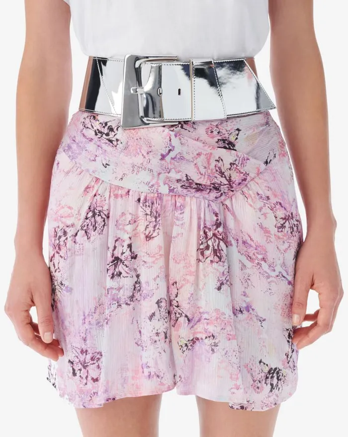 Belts Women IRO ARA MIRROR OVERSIZED BELT IN SILVERTONED LEATHER