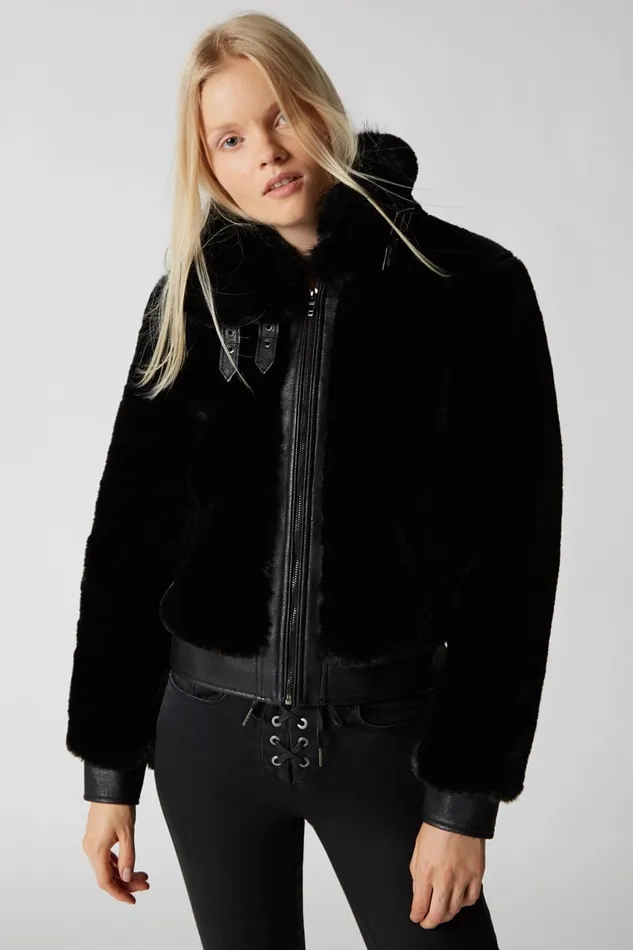 Black Noise Jacket Women BLANK NYC Jackets