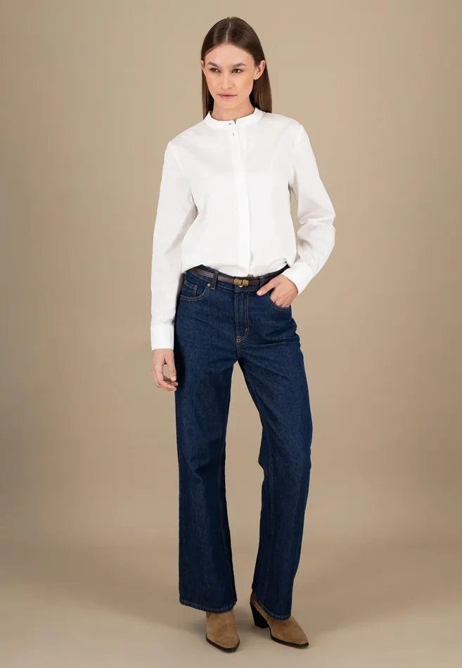 Blouses Women FYNCHHATTON Blouse Made Of Soft Cotton White