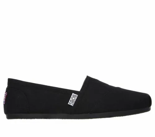 BOBS Plush 8211 Peace And Love Black Women SKECHERS SlipOn
