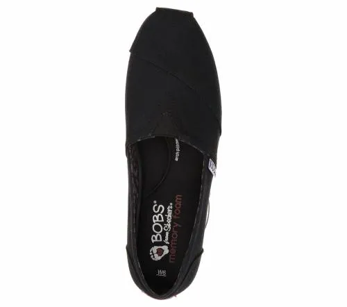 BOBS Plush 8211 Peace And Love Black Women SKECHERS SlipOn