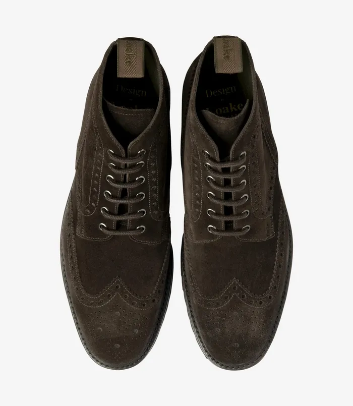 Boots Loake Men Pegasus Dark Brown Suede Boots Loake Men Pegasus Dark Brown Suede
