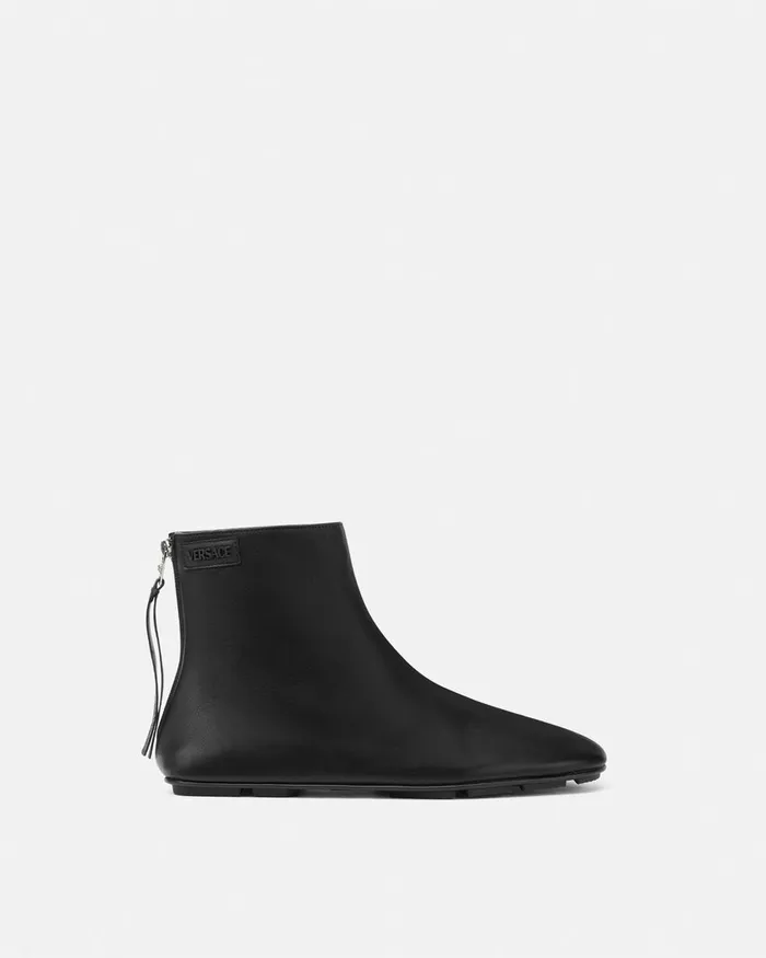 Boots Men Versace Villa Ankle Boots Blacksilver