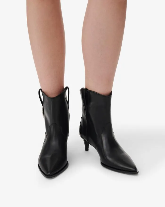 Boots Women IRO OPALE LEATHER ANKLE BOOTS