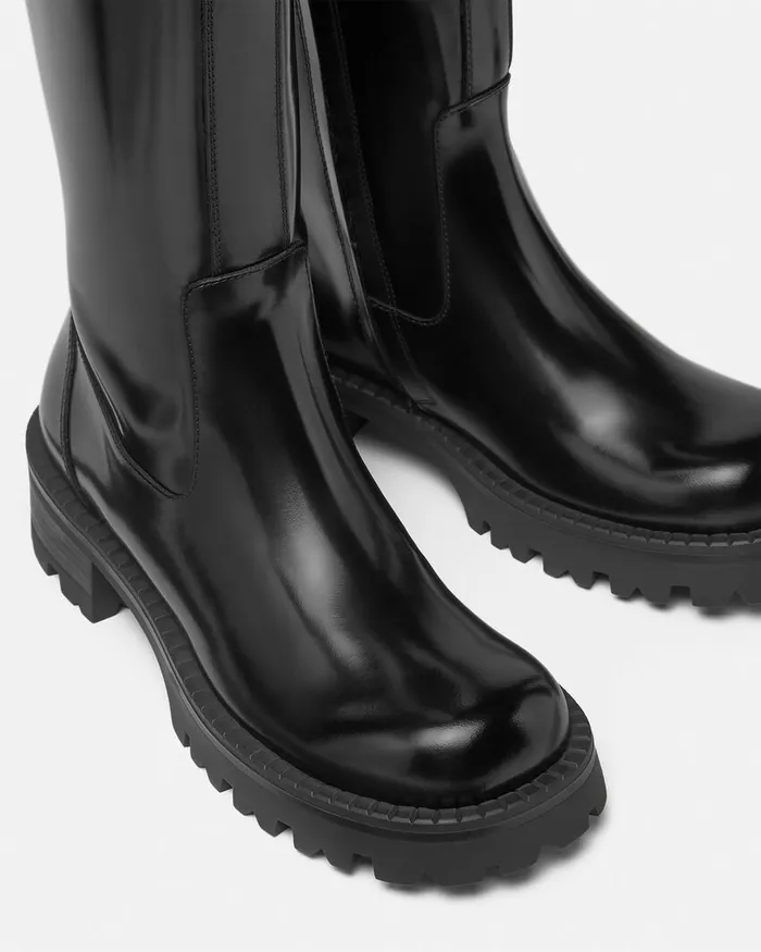 Boots Women Versace Alia KneeHigh Boots 35 Mm Blackgold