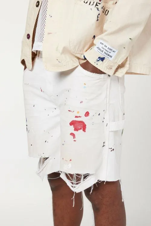 Bottoms WomenMen Gallery Dept FLEA CARPENTER SHORTS White Paint
