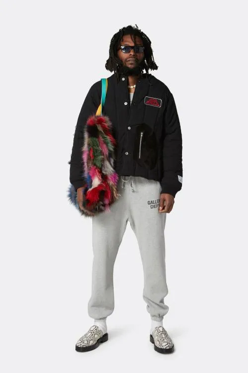 Bottoms WomenMen Gallery Dept GD ENGLISH LOGO SWEATPANT Heather Grey