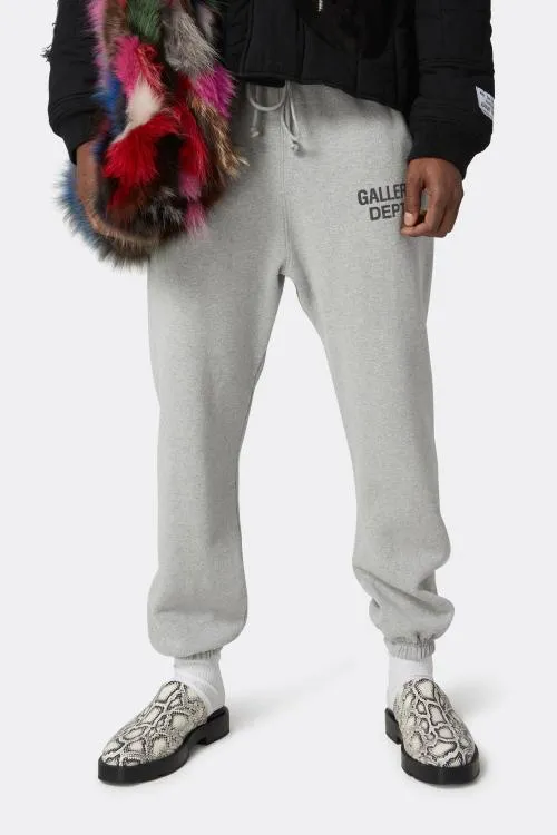 Bottoms WomenMen Gallery Dept GD ENGLISH LOGO SWEATPANT Heather Grey
