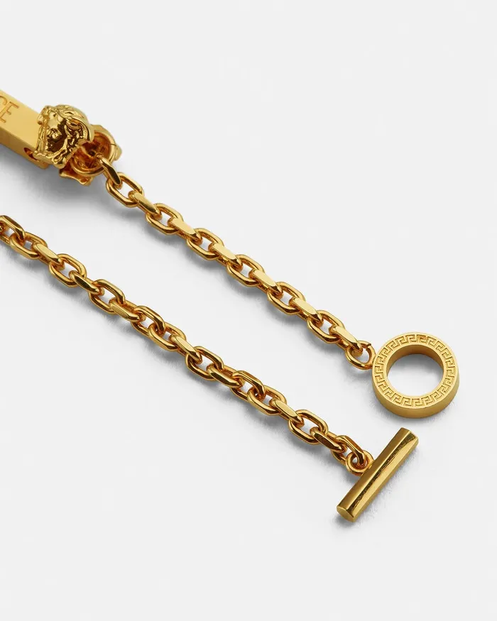Bracelets Men Versace Medusa Greca Logo Bracelet Light Gold