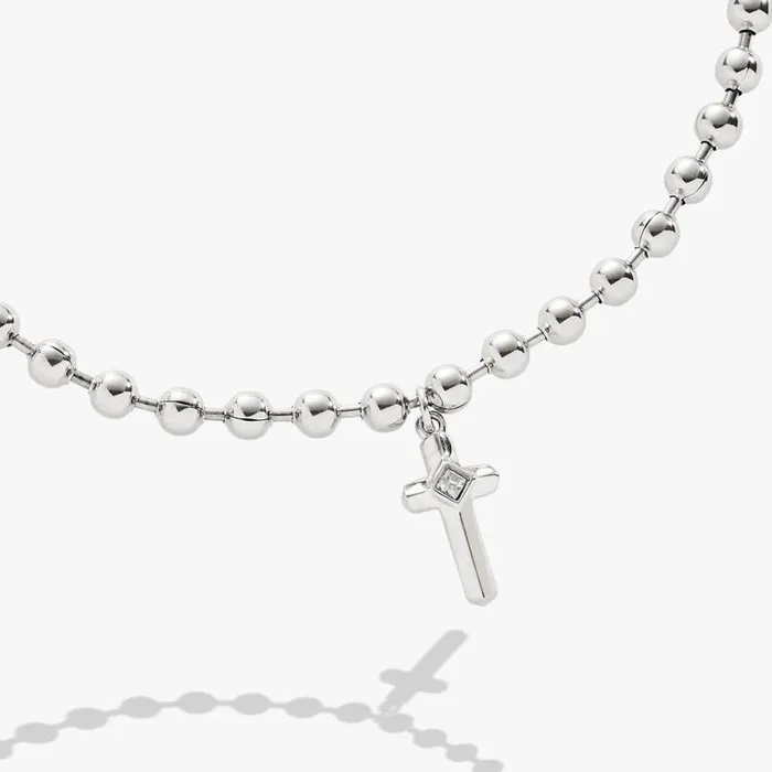 Bracelets Women Alex And Ani Cross Ball Chain Bracelet Stainless Steel Gold